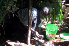 elder participating in the ceremony